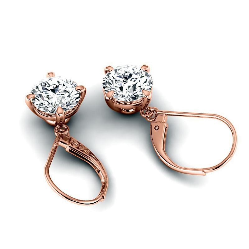 0.60 - 5.00 CT Round Cut Lab Grown Diamonds - Stud Earrings - Primestyle.com