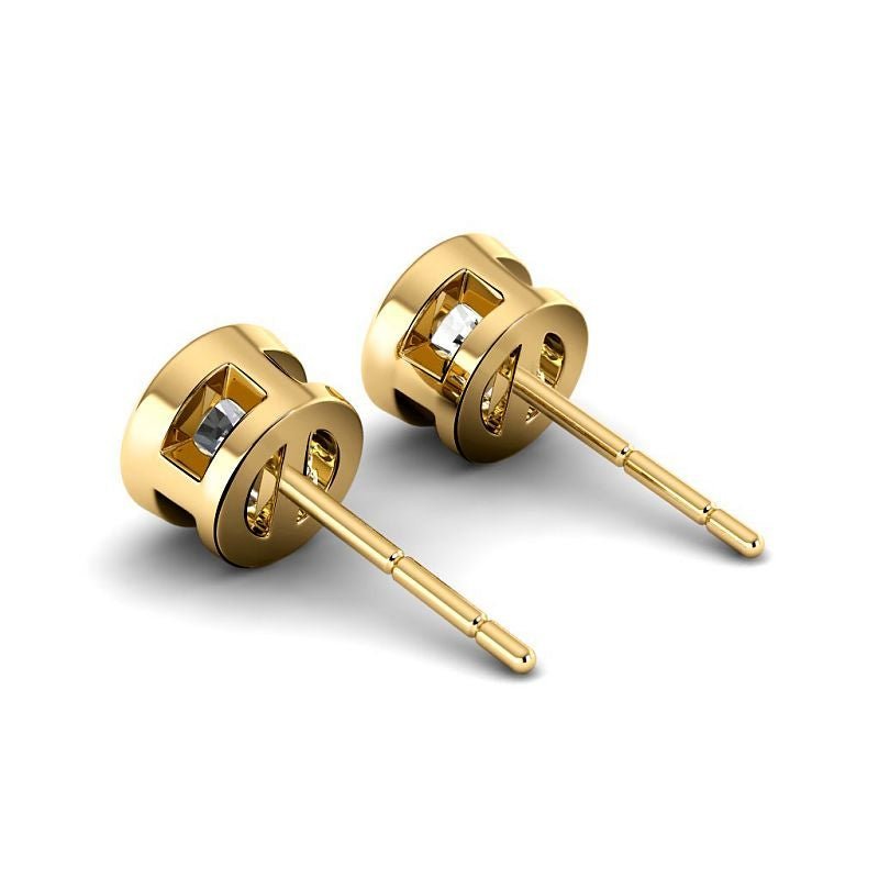 0.60 - 5.00 CT Round Cut Lab Grown Diamonds - Stud Earrings - Primestyle.com