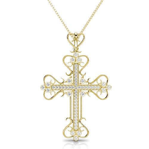 0.60 CT Round Cut Natural Diamonds - Diamond Pendants