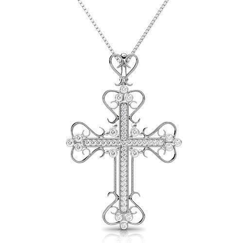 0.60 CT Round Cut Natural Diamonds - Diamond Pendants