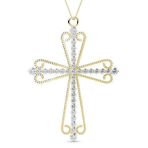 0.60 CT Round Cut Diamonds - Diamond Pendant