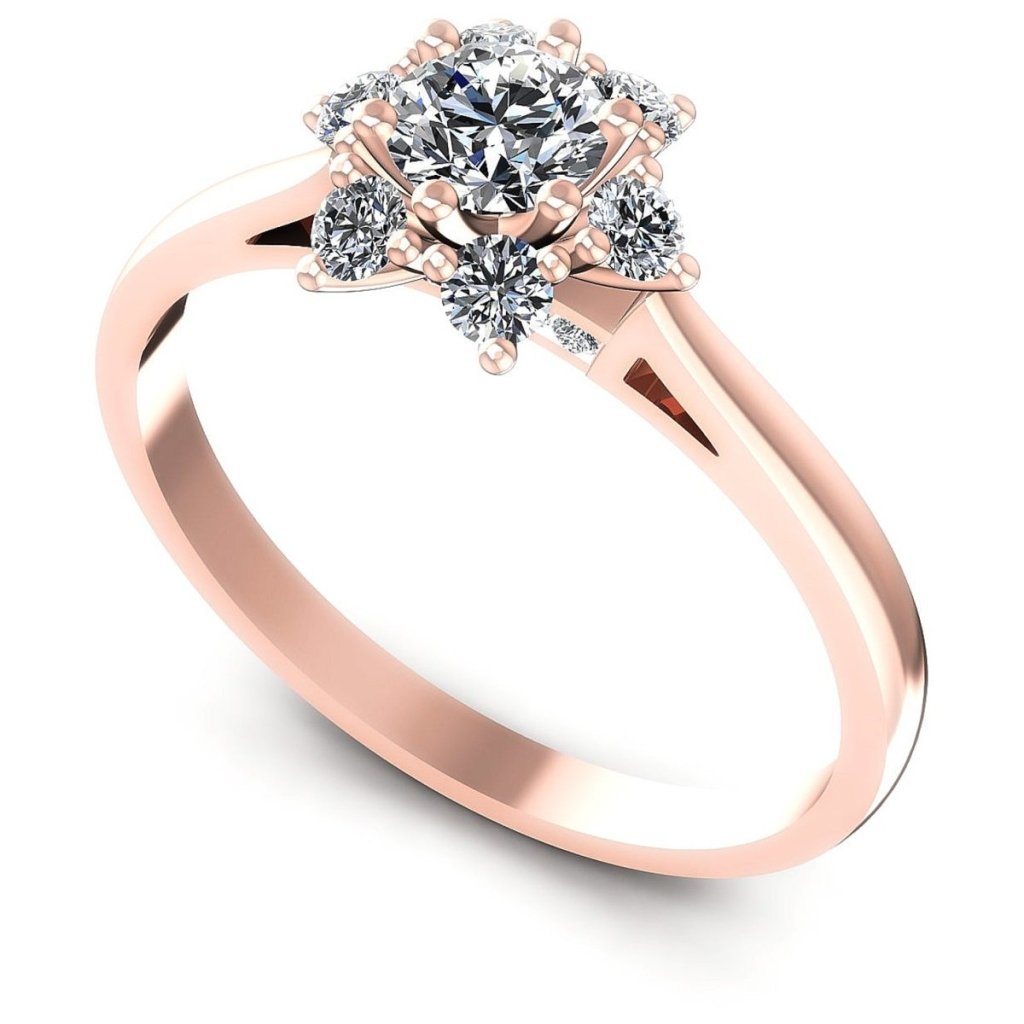 0.60 CT Round Cut Natural Diamonds - Fashion Rings