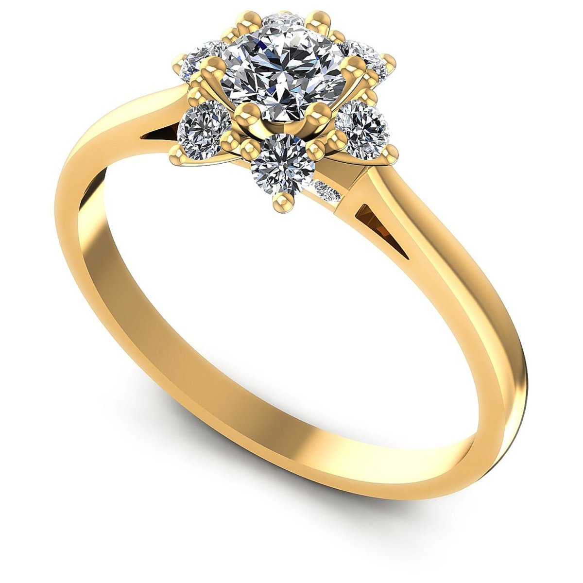 0.60 CT Round Cut Diamonds - Fashion Ring - Primestyle.com