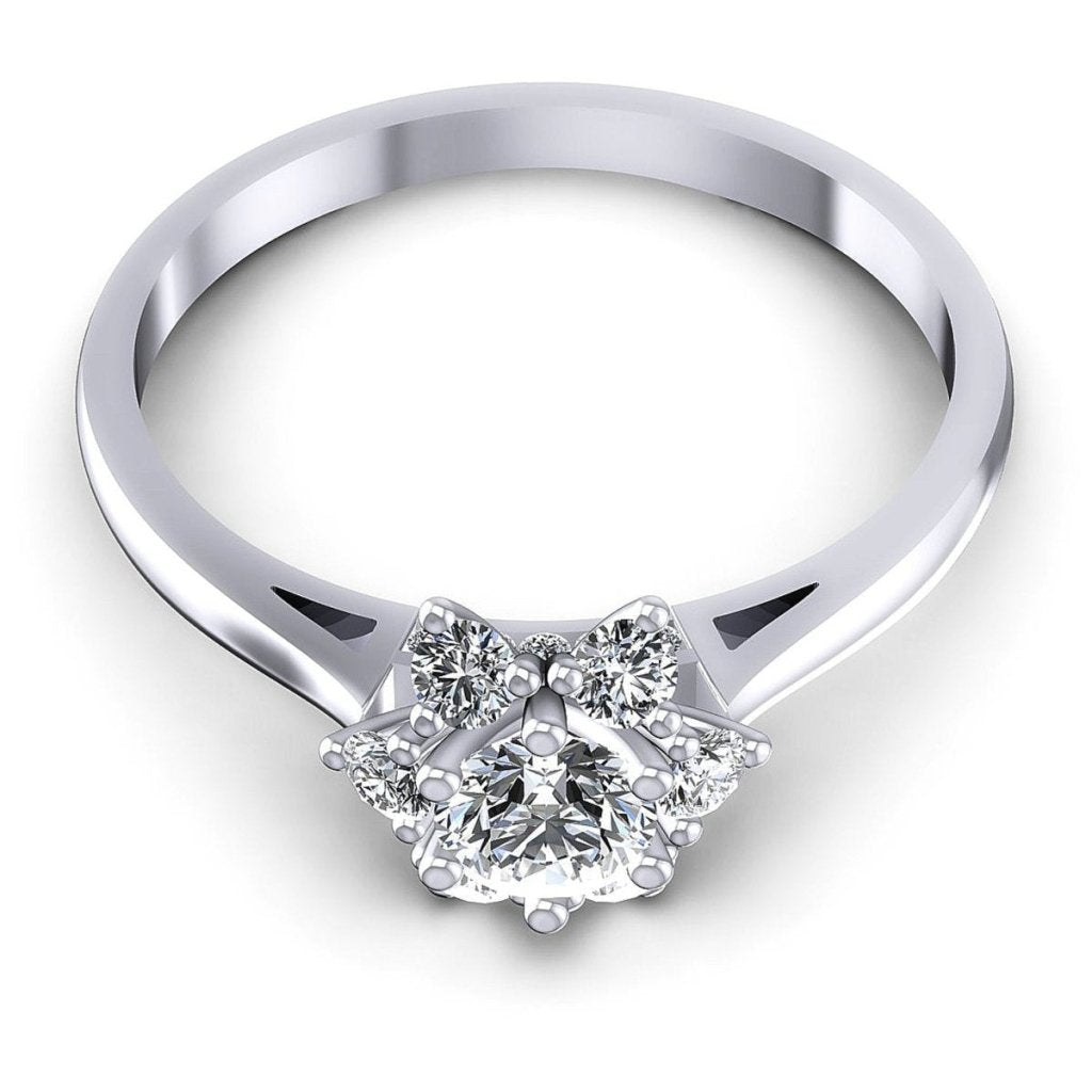 0.60 CT Round Cut Natural Diamonds - Fashion Rings