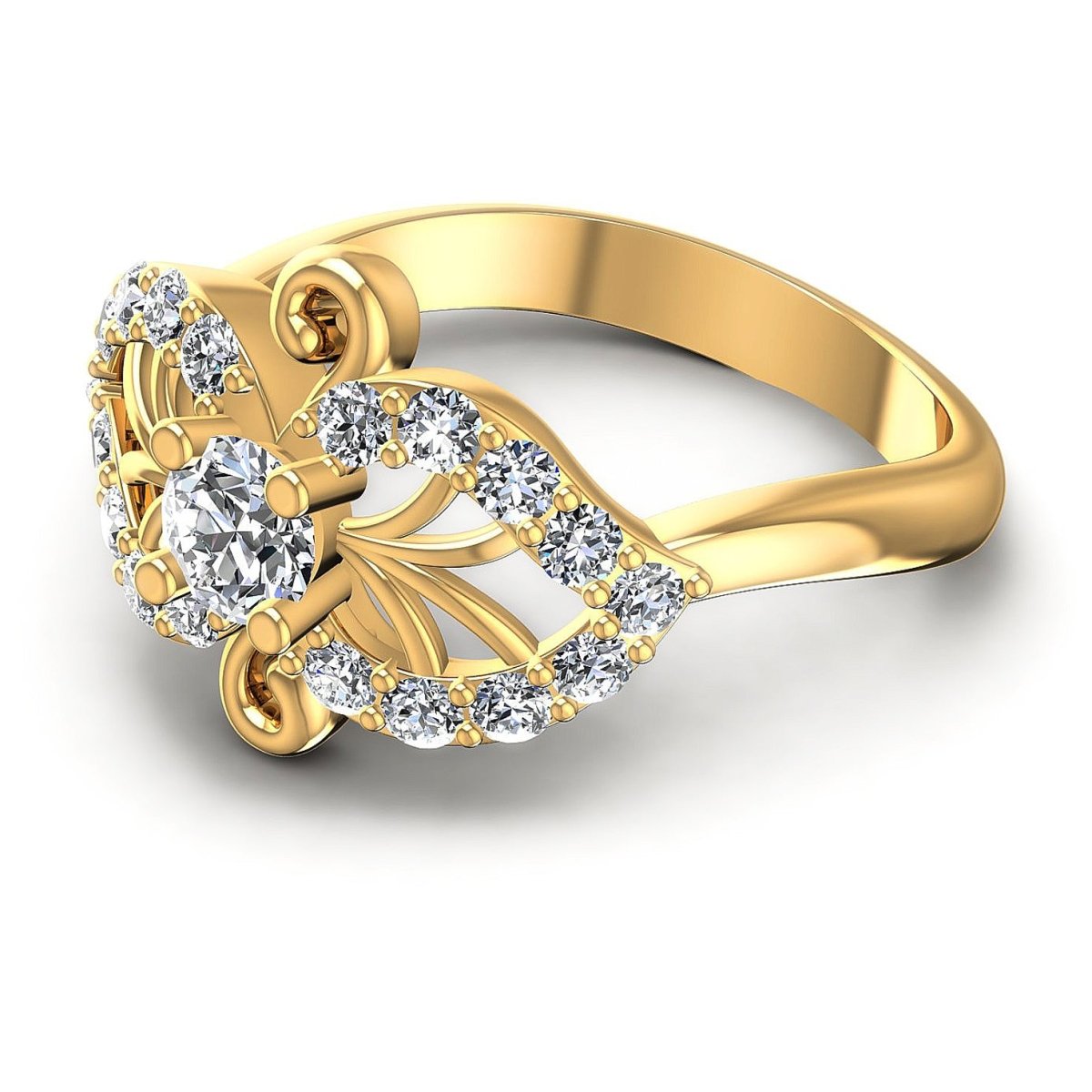 0.60 CT Round Cut Diamonds - Fashion Ring - Primestyle.com