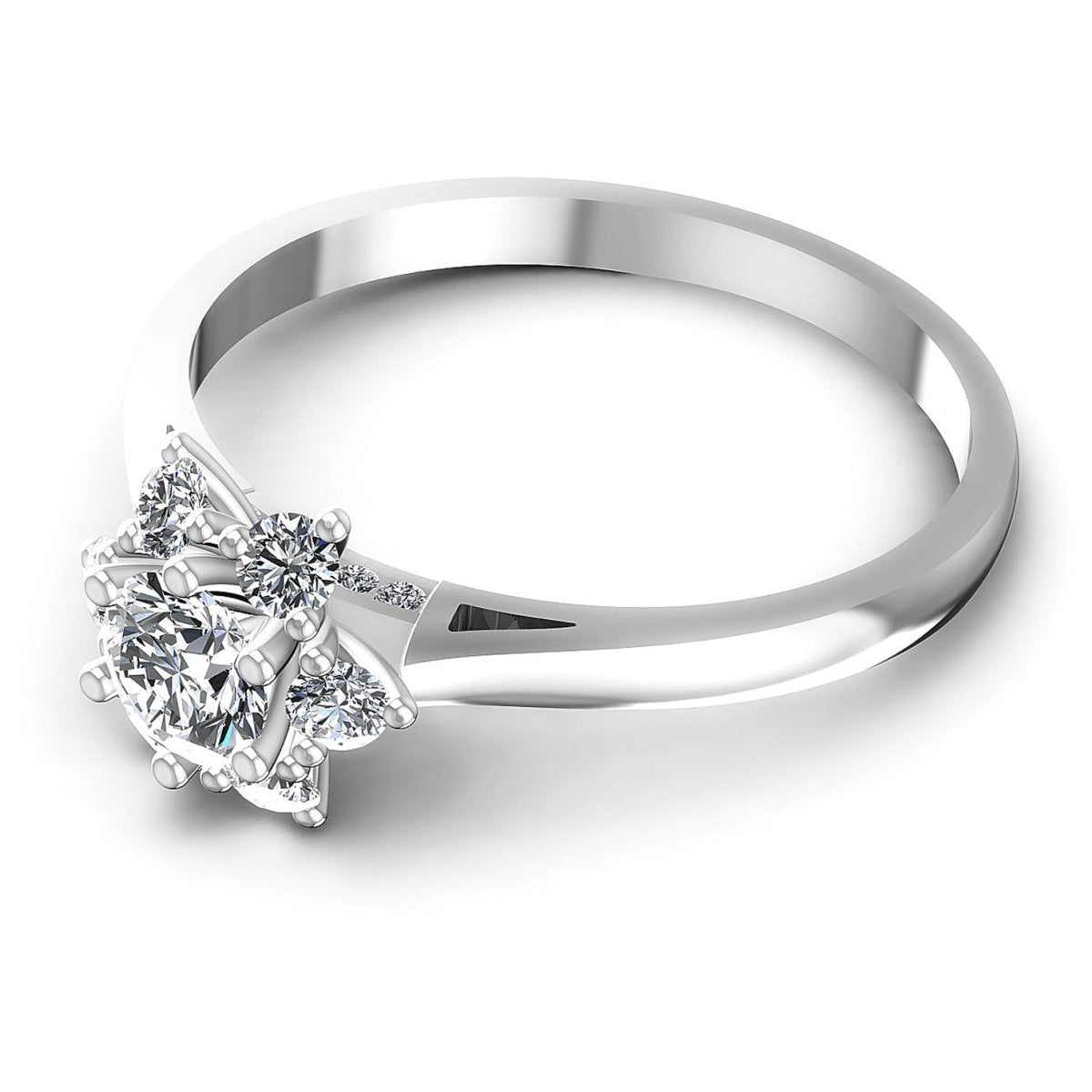 0.60 CT Round Cut Diamonds - Fashion Ring - Primestyle.com