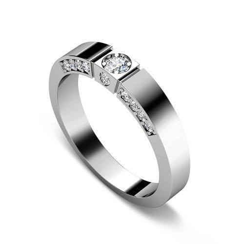 0.60 CT Round Cut Diamonds - Mens Wedding Band - Primestyle.com