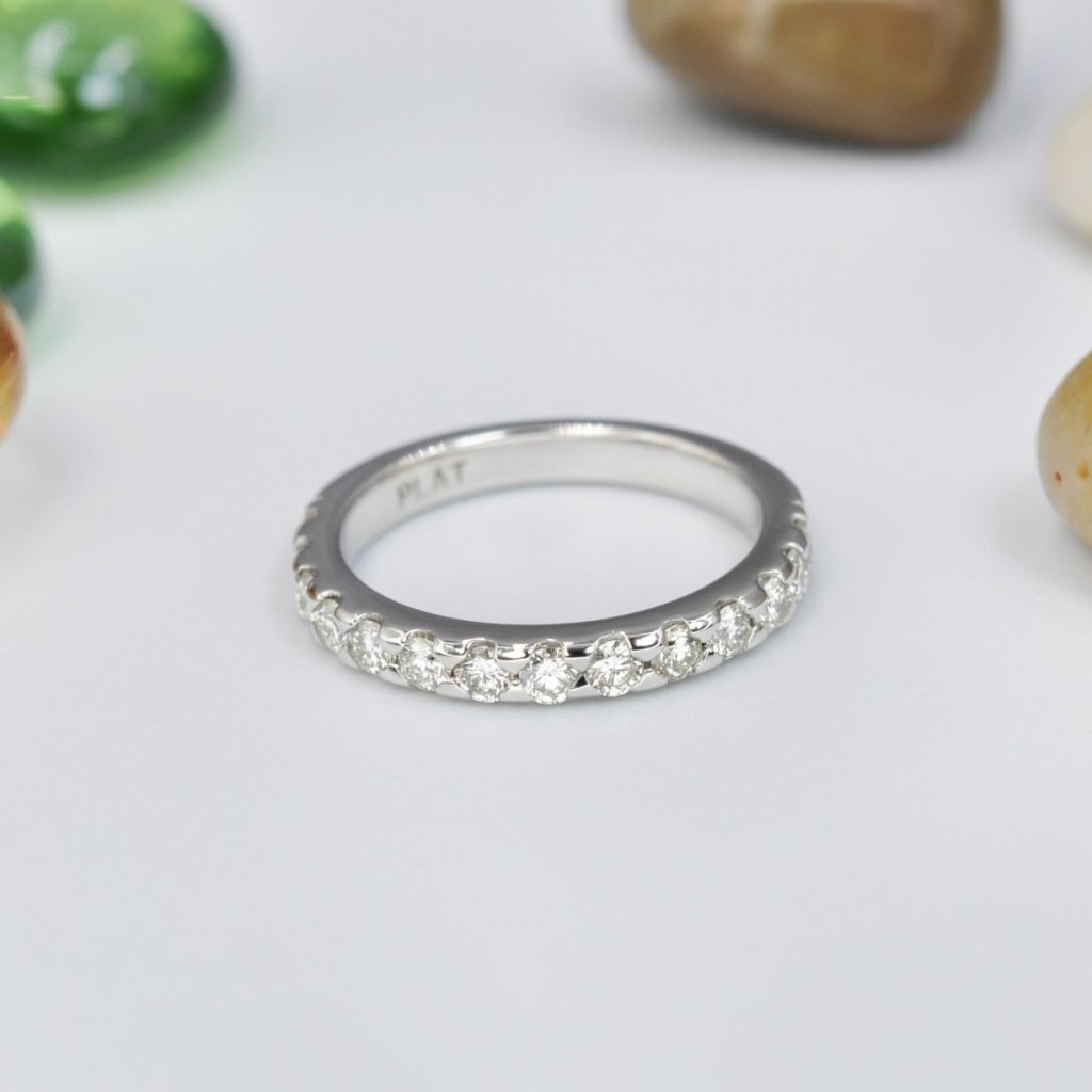 0.60 CT Round Cut Natural Diamonds - Wedding Band