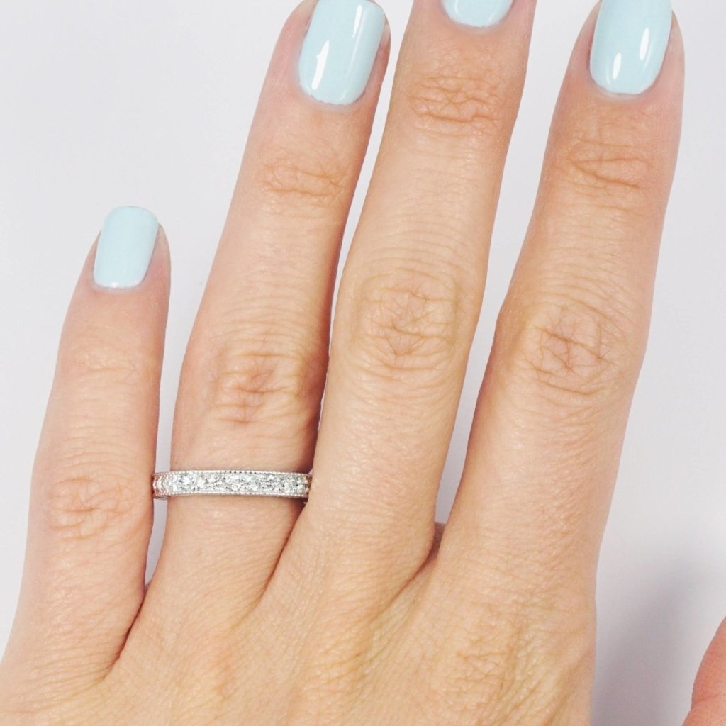 0.60 CT Round Cut Natural Diamonds - Wedding Band - Primestyle.com