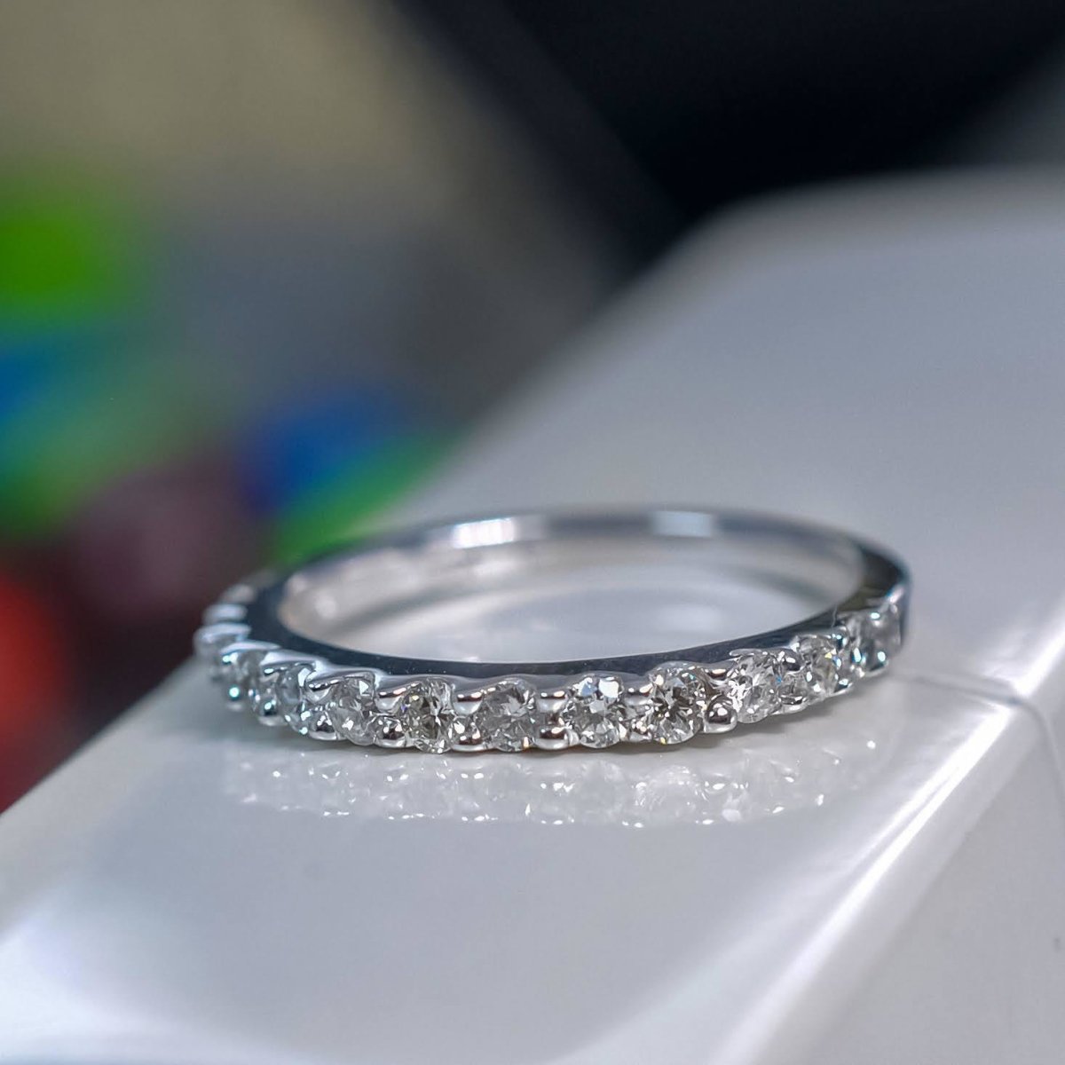 0.60 CT Round Cut Diamonds - Wedding Band - Primestyle.com