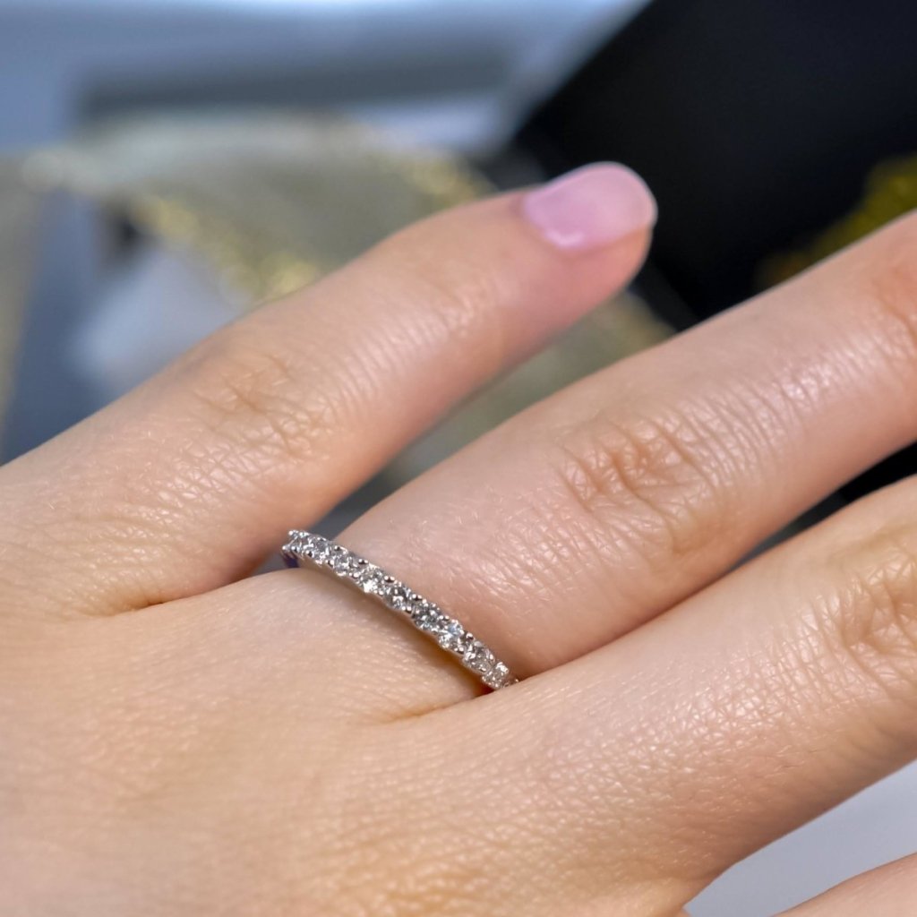 0.60 CT Round Cut Natural Diamonds - Wedding Band - Primestyle.com