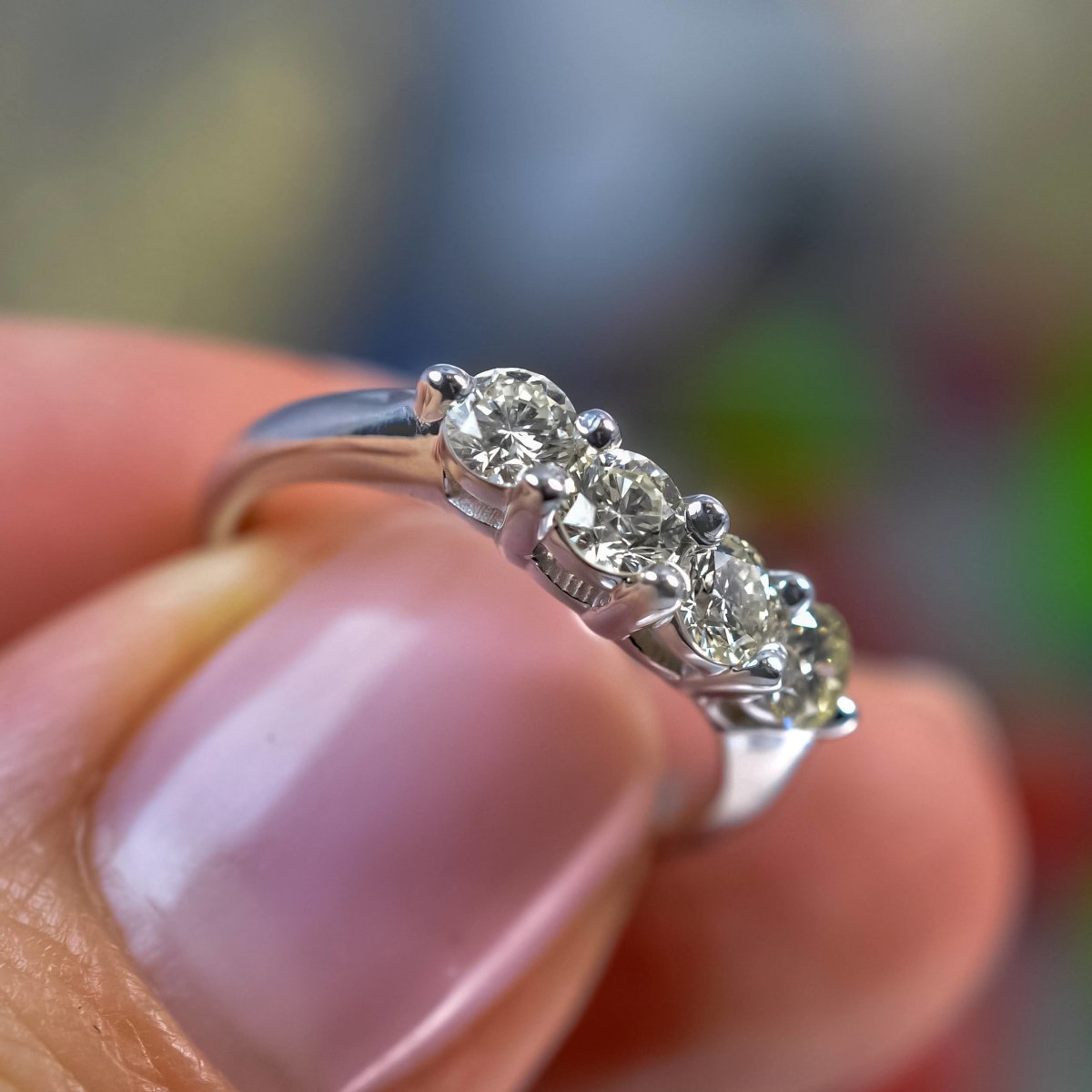 0.60 CT Round Cut Natural Diamonds - Wedding Band