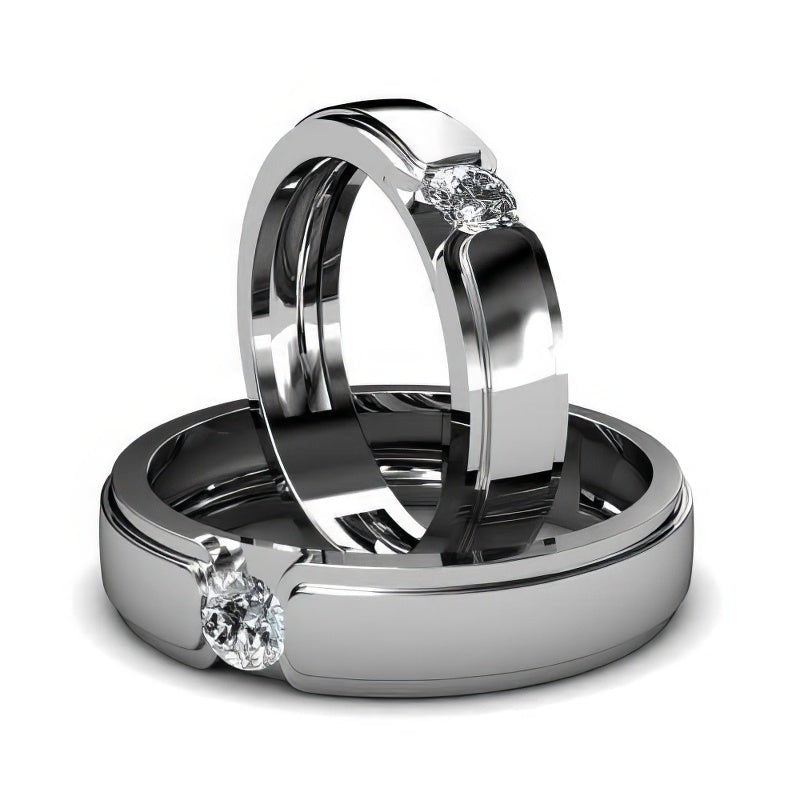 0.60 CT Round Cut Diamonds - Wedding Set - Primestyle.com