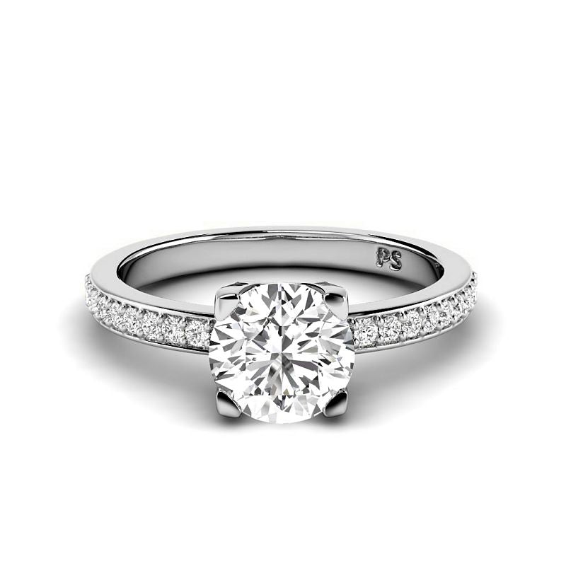 0.65-6.15 CT Round Cut Diamonds - Engagement Ring
