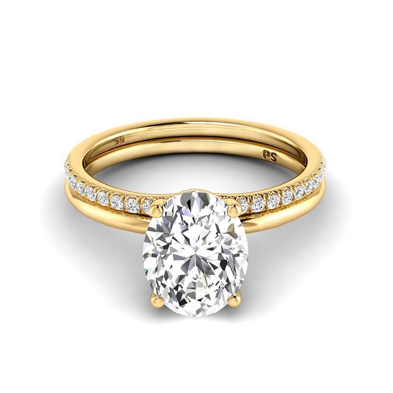 0.65 - 6.15 CT Oval & Round Cut Diamonds - Bridal Set - Primestyle.com
