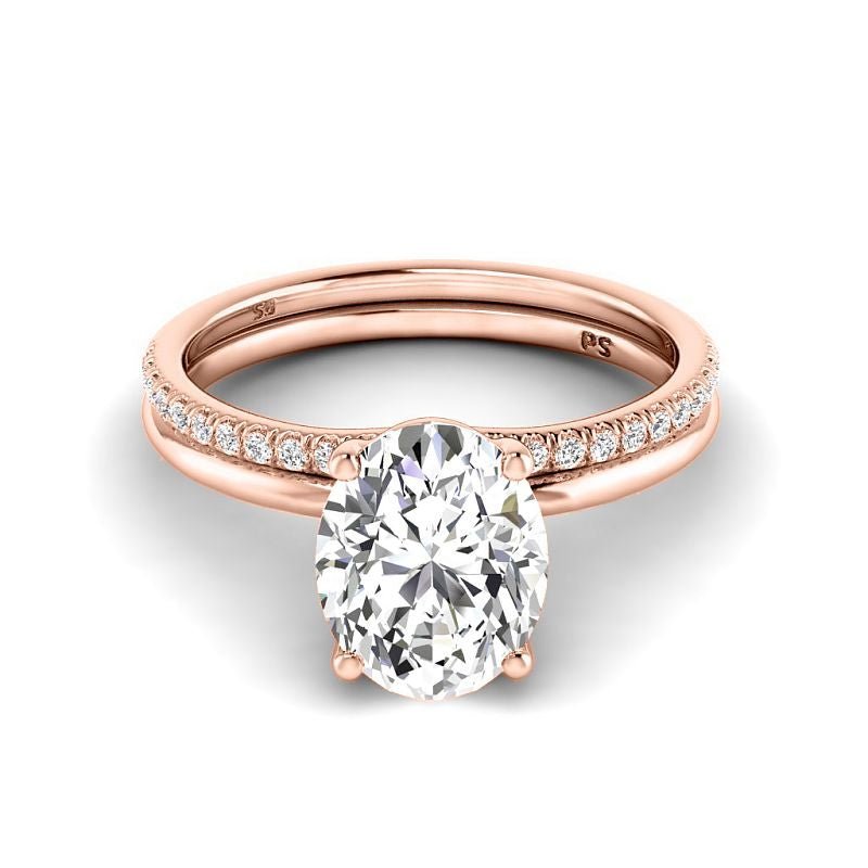 0.65 - 6.15 CT Oval & Round Cut Diamonds - Bridal Set - Primestyle.com