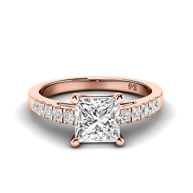 0.65-3.15 CT Round & Princess Cut Lab Grown Diamonds - Engagement Ring - Primestyle.com