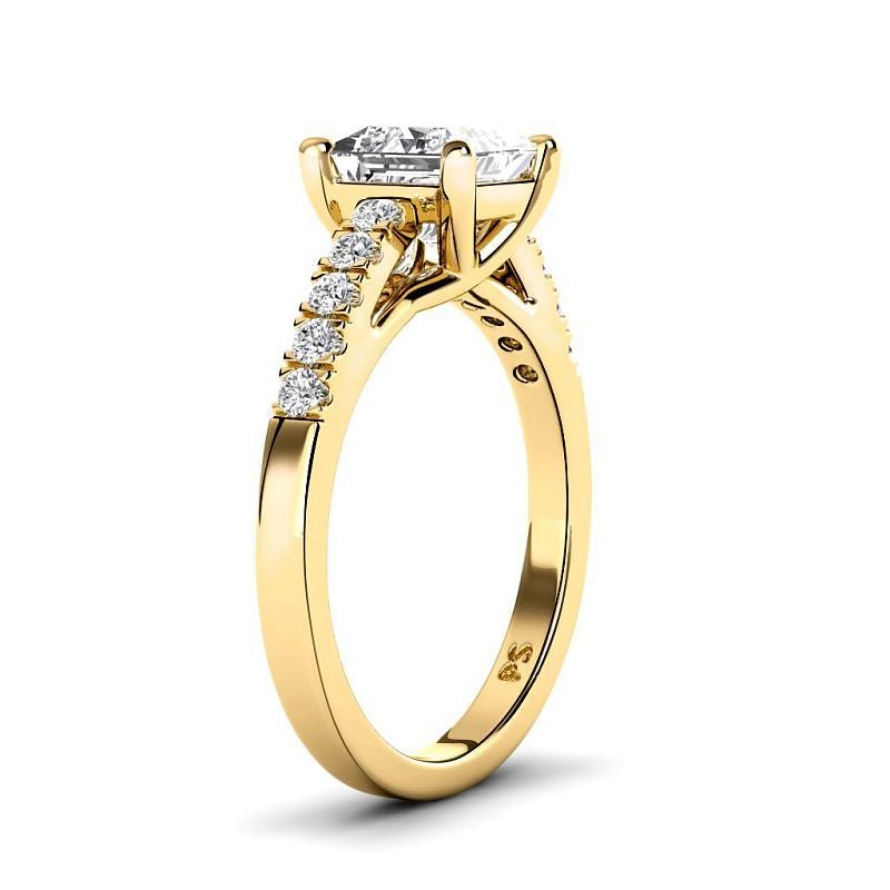 0.65 - 6.15 CT Princess & Round Cut Diamonds - Engagement Ring - Primestyle.com