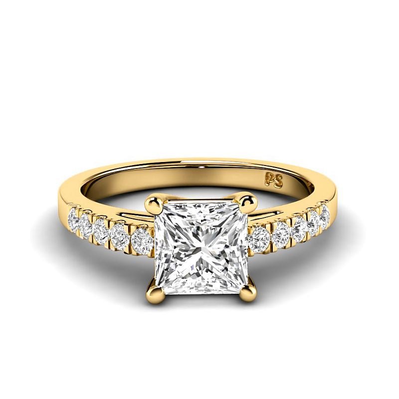 0.65-3.15 CT Round & Princess Cut Lab Grown Diamonds - Engagement Ring - Primestyle.com