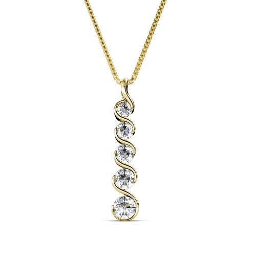 0.65 CT Round Cut Diamonds - Diamond Pendant - Primestyle.com