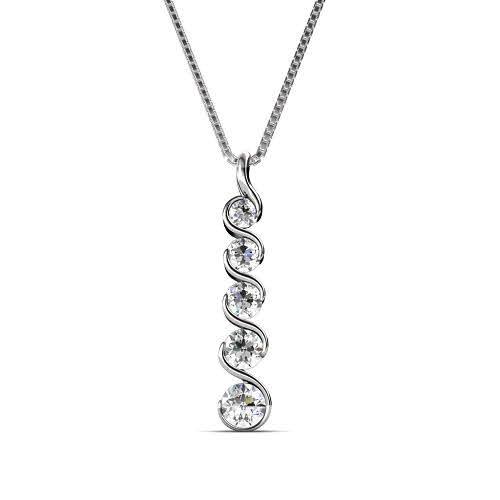 0.65 CT Round Cut Diamonds - Diamond Pendant