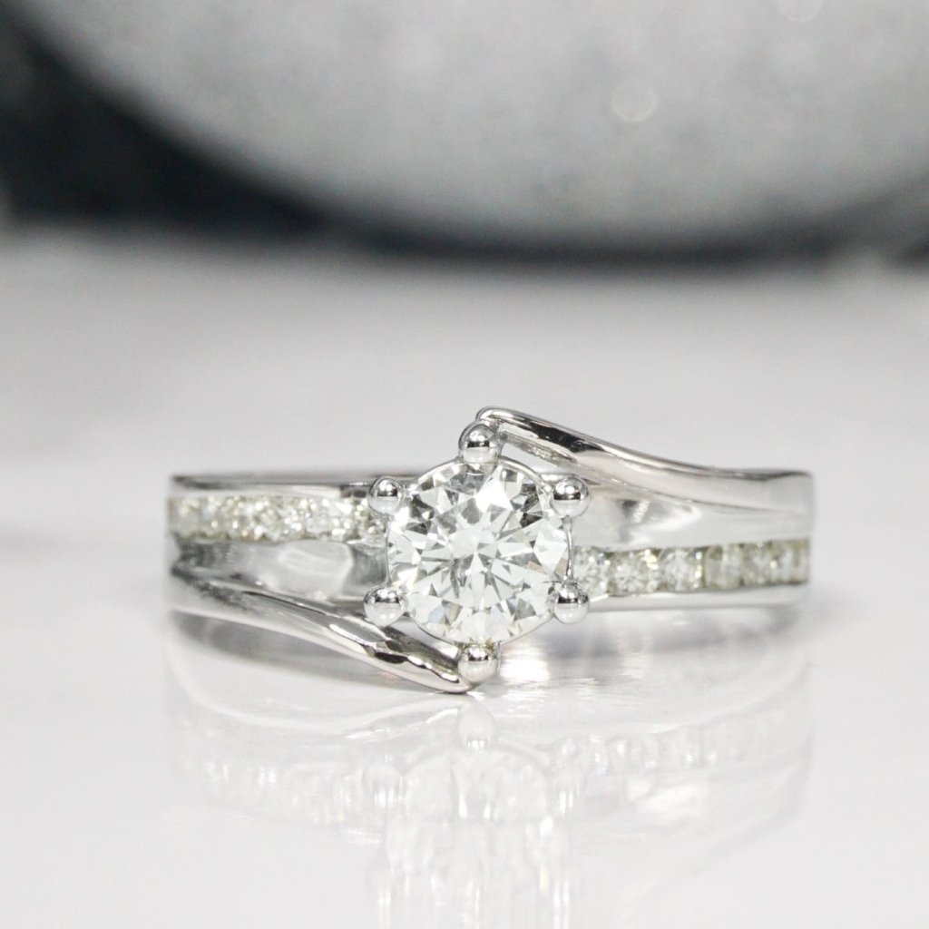 0.70 - 1.85 CT Round Cut Natural Diamonds - Engagement Ring - Primestyle.com