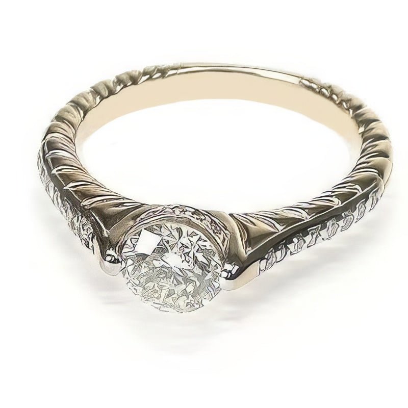 0.70-1.85 CT Round Cut Natural Diamonds - Engagement Ring