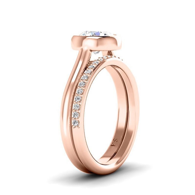 0.70 - 6.20 CT Round Cut Diamonds - Bridal Set - Primestyle.com