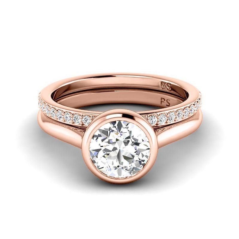 0.70-6.20 CT Round Cut Diamonds - Bridal Set