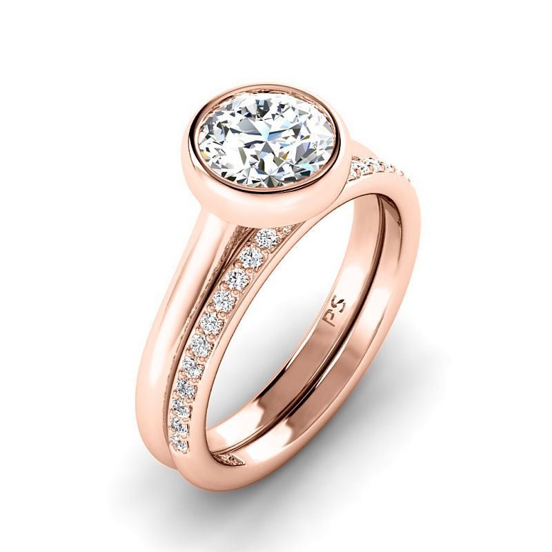 0.70 - 6.20 CT Round Cut Diamonds - Bridal Set - Primestyle.com