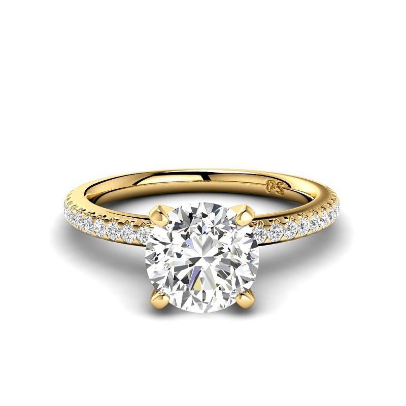 0.70-6.20 CT Round Cut Diamonds - Engagement Ring