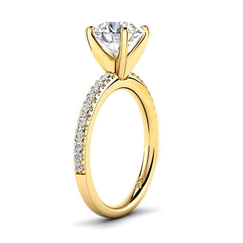 0.70-6.20 CT Round Cut Diamonds - Engagement Ring