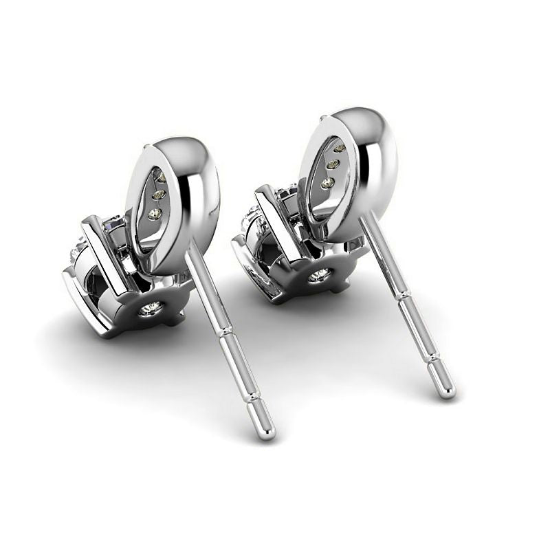 0.70-5.10 CT Round Cut Diamonds - Stud Earrings