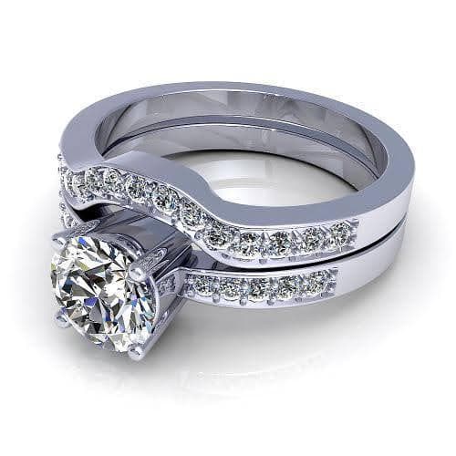 0.75-1.90 CT Round Cut Diamonds - Bridal Set - Primestyle.com