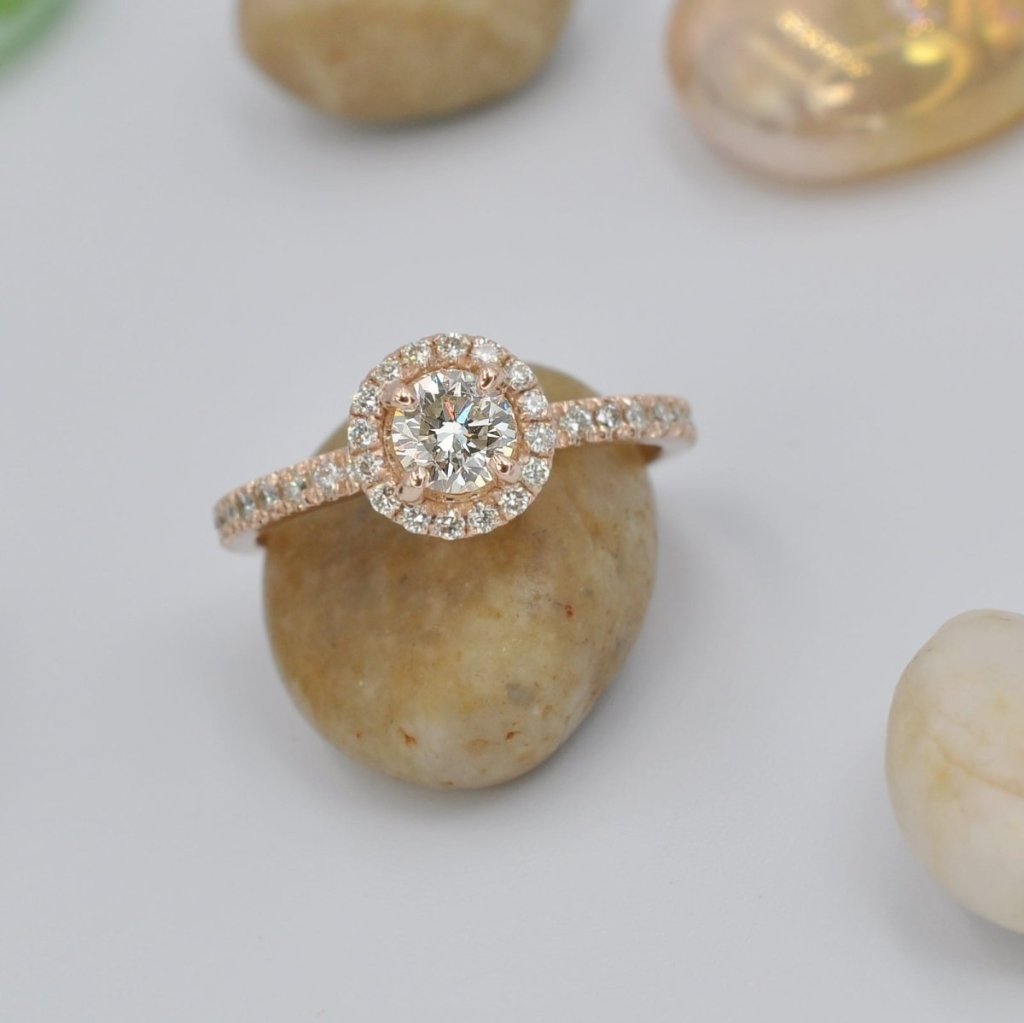 0.75-1.90 CT Round Cut Natural Diamonds - Engagement Ring