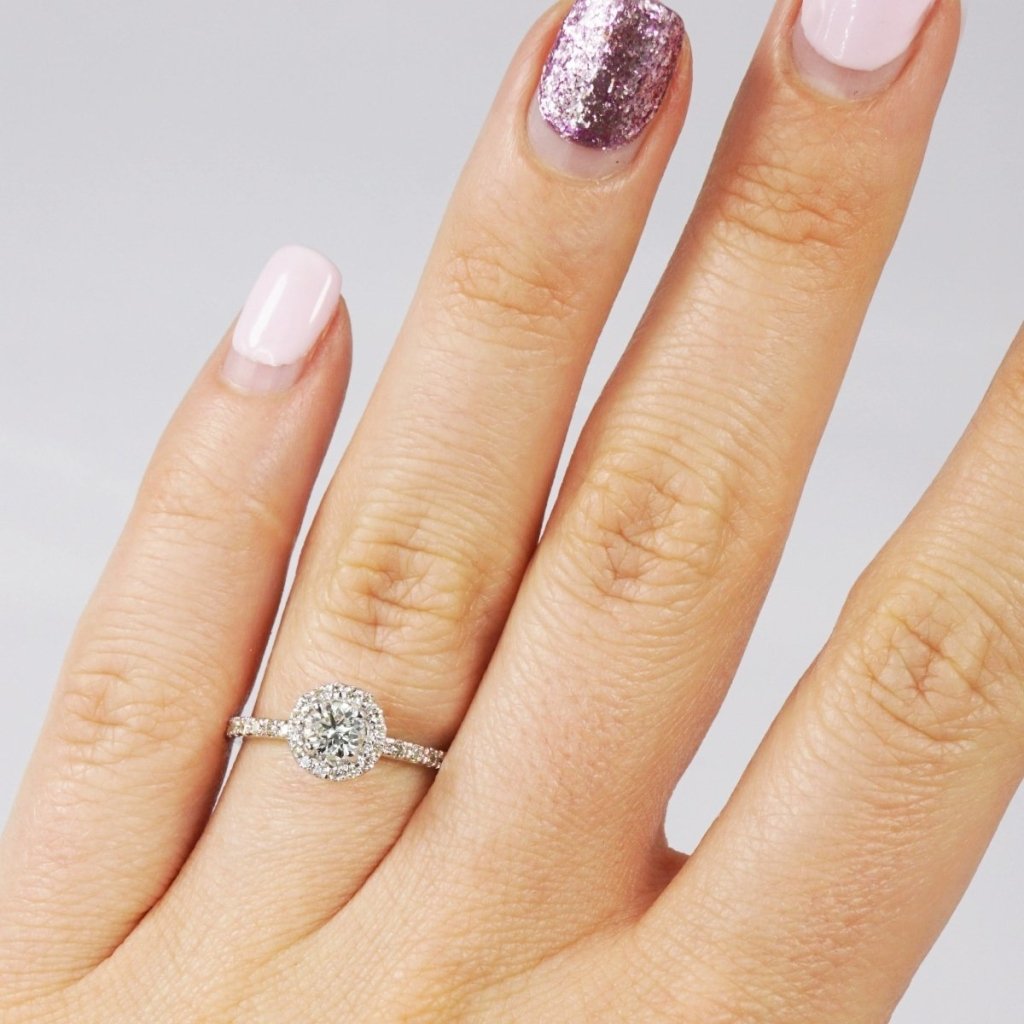 0.75-1.90 CT Round Cut Natural Diamonds - Engagement Ring