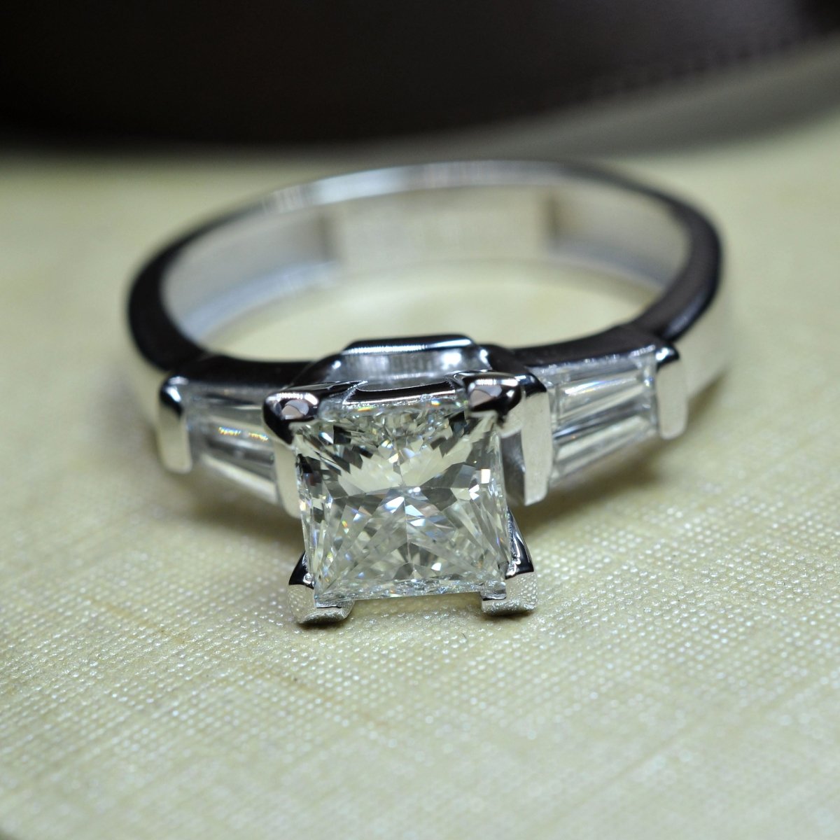 0.75-1.90 CT Taper & Princess Cut Diamonds - Engagement Ring