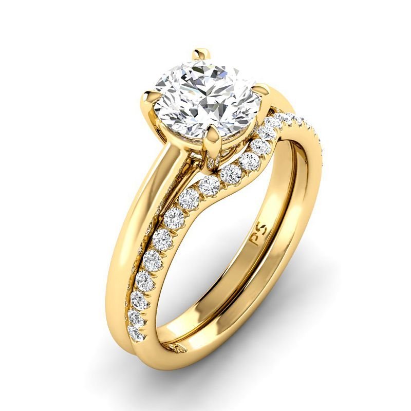 0.75 - 6.25 CT Round Cut Diamonds - Bridal Set - Primestyle.com