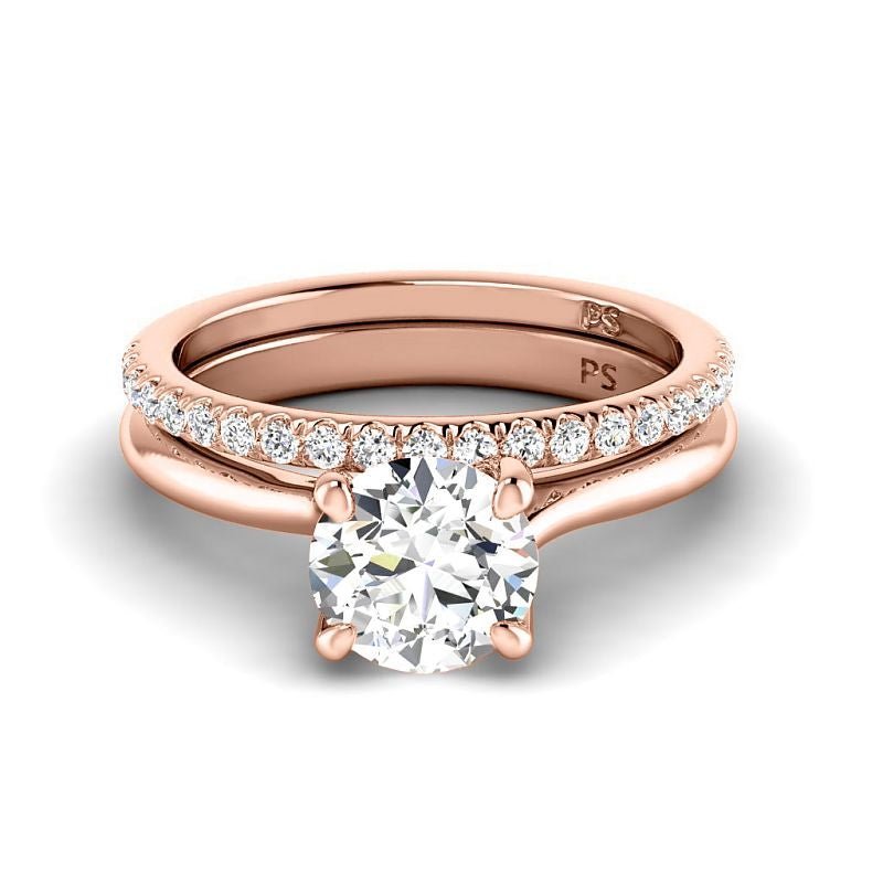 0.75 - 6.25 CT Round Cut Diamonds - Bridal Set - Primestyle.com