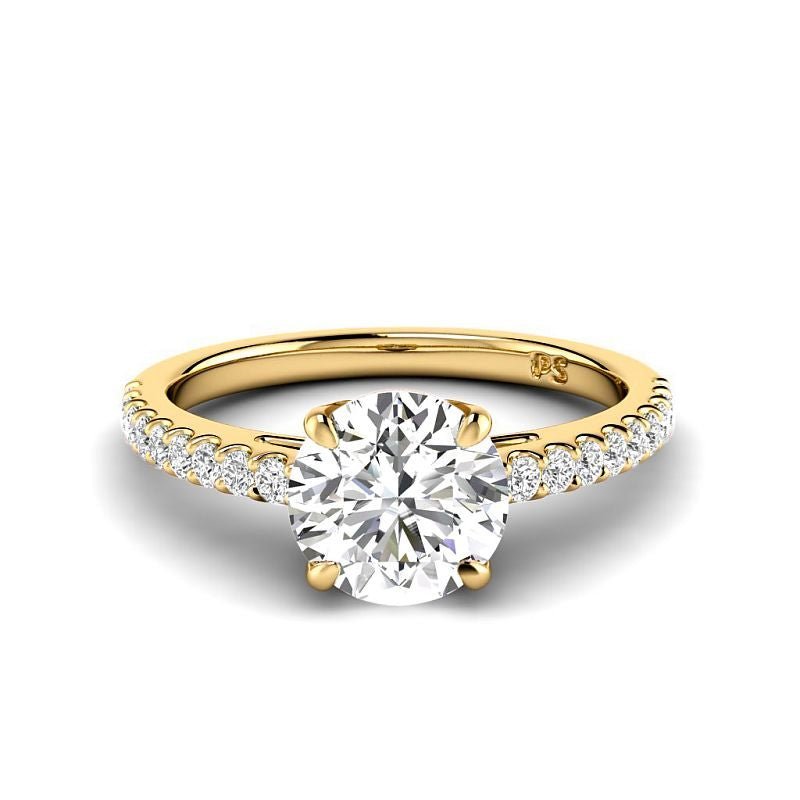 0.75-6.25 CT Round Cut Diamonds - Engagement Ring