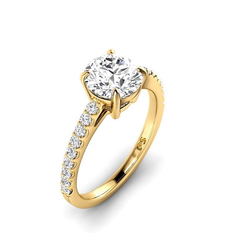 0.75 - 6.25 CT Round Cut Diamonds - Engagement Ring - Primestyle.com