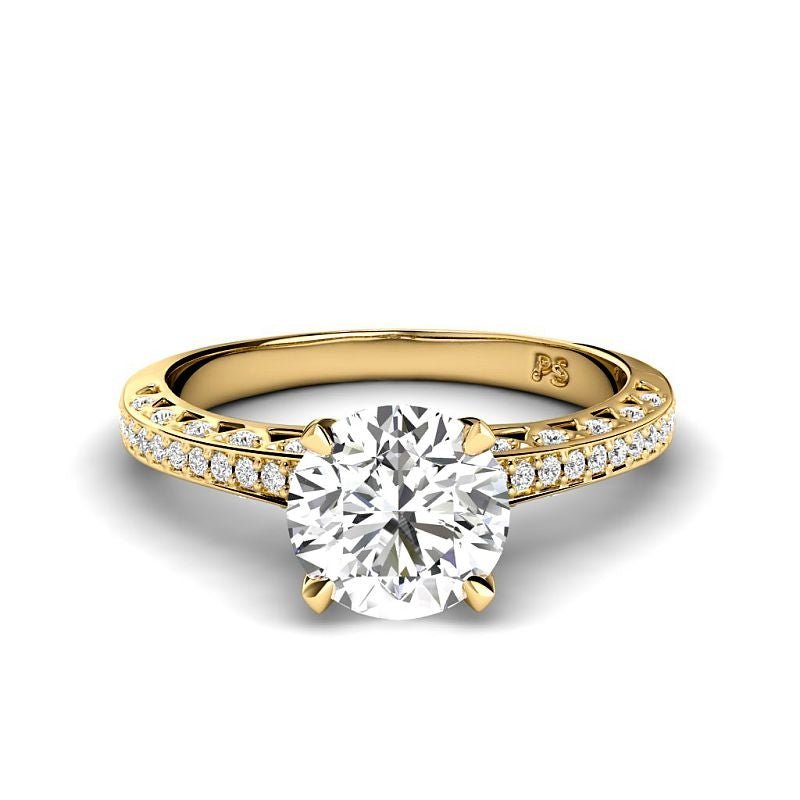 0.75 - 6.25 CT Round Cut Diamonds - Engagement Ring - Primestyle.com