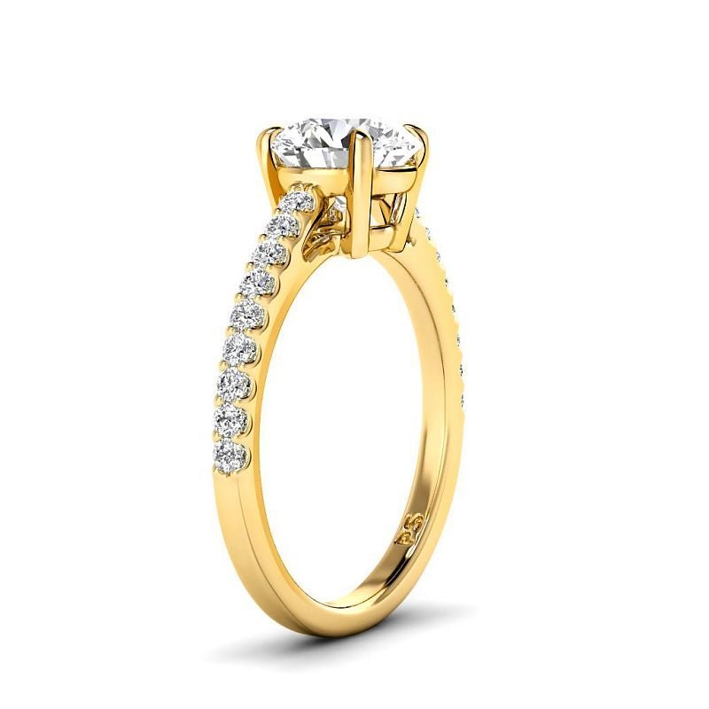 0.75 - 6.25 CT Round Cut Diamonds - Engagement Ring - Primestyle.com