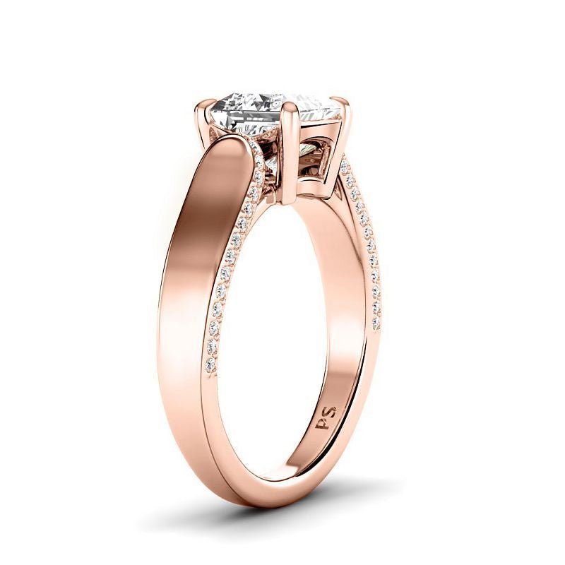 0.75 - 6.25 CT Princess & Round Cut Diamonds - Engagement Ring - Primestyle.com