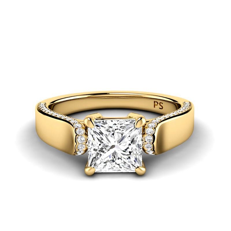 0.75-3.25 CT Round & Princess Cut Lab Grown Diamonds - Engagement Ring - Primestyle.com
