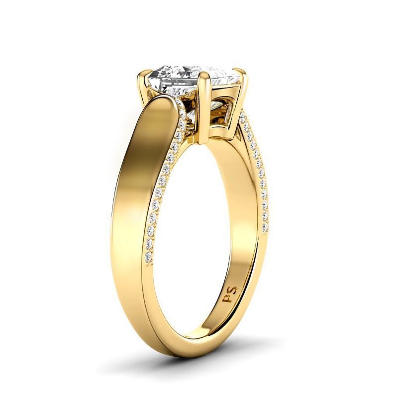 0.75-6.25 CT Princess & Round Cut Diamonds - Engagement Ring