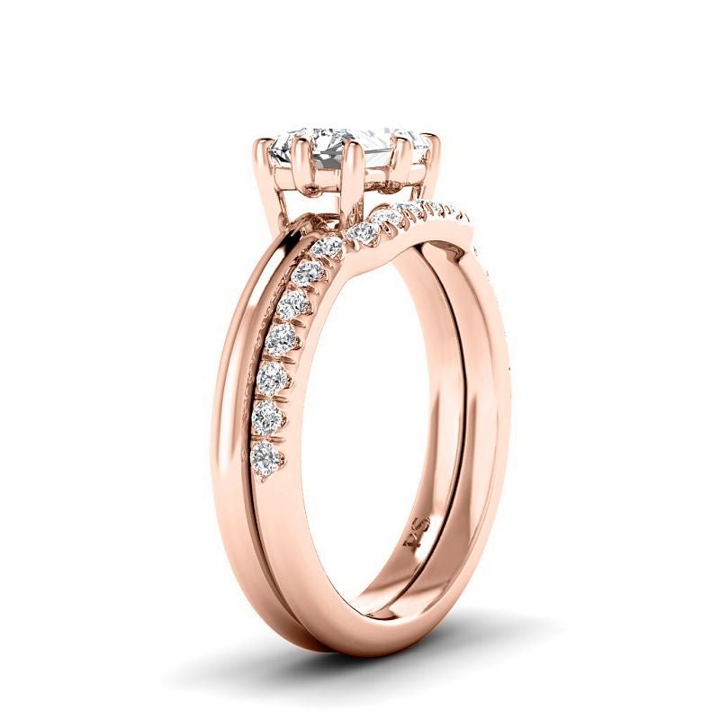0.75-3.25 CT Round & Radiant Cut Lab Grown Diamonds - Bridal Set - Primestyle.com