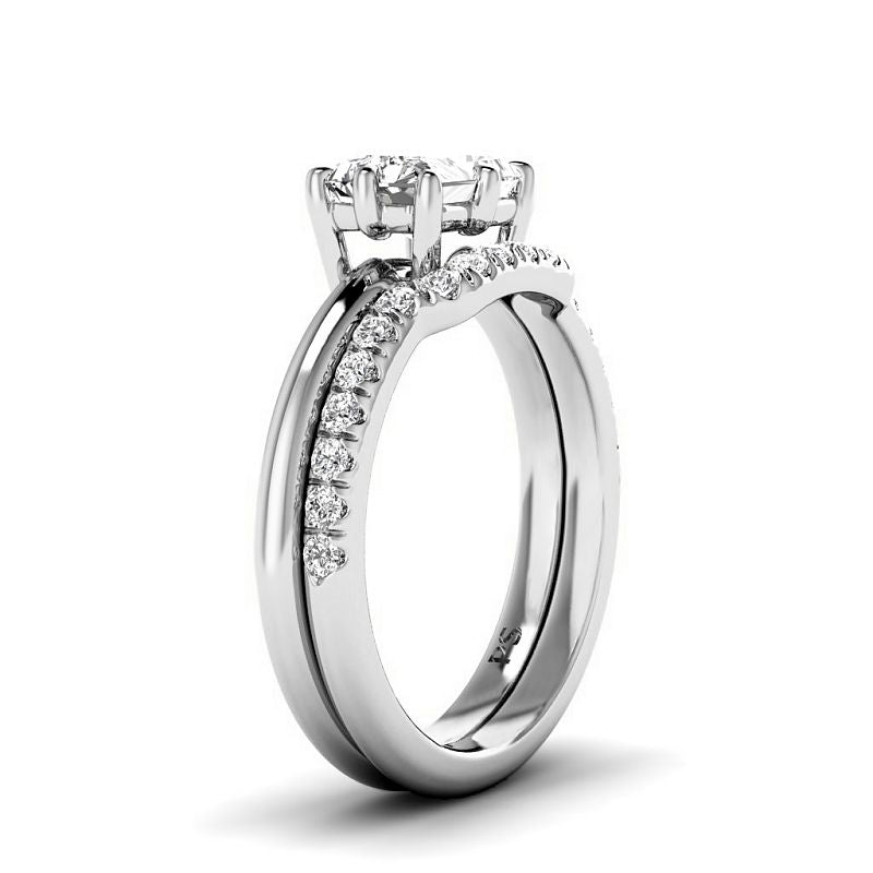 0.75-3.25 CT Round & Radiant Cut Lab Grown Diamonds - Bridal Set - Primestyle.com