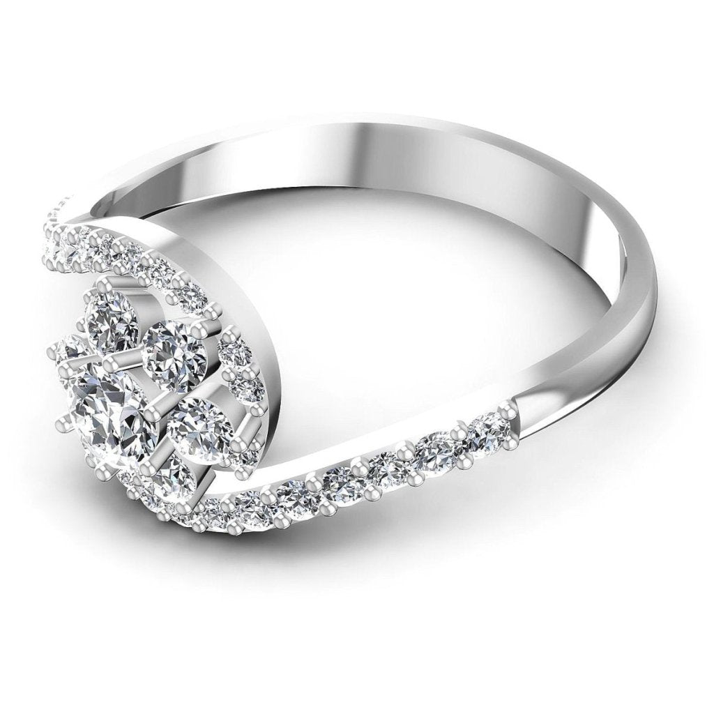 0.75 CT Round Cut Natural Diamonds - Fashion Rings - Primestyle.com