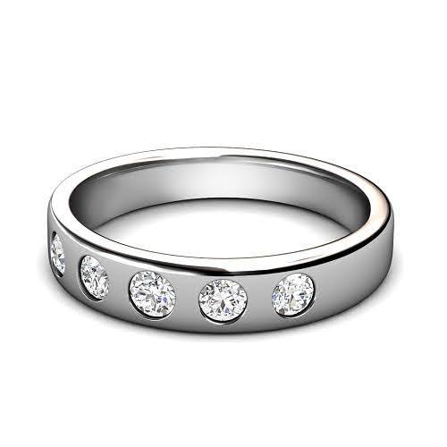 0.75 CT Round Cut Diamonds - Mens Wedding Band - Primestyle.com